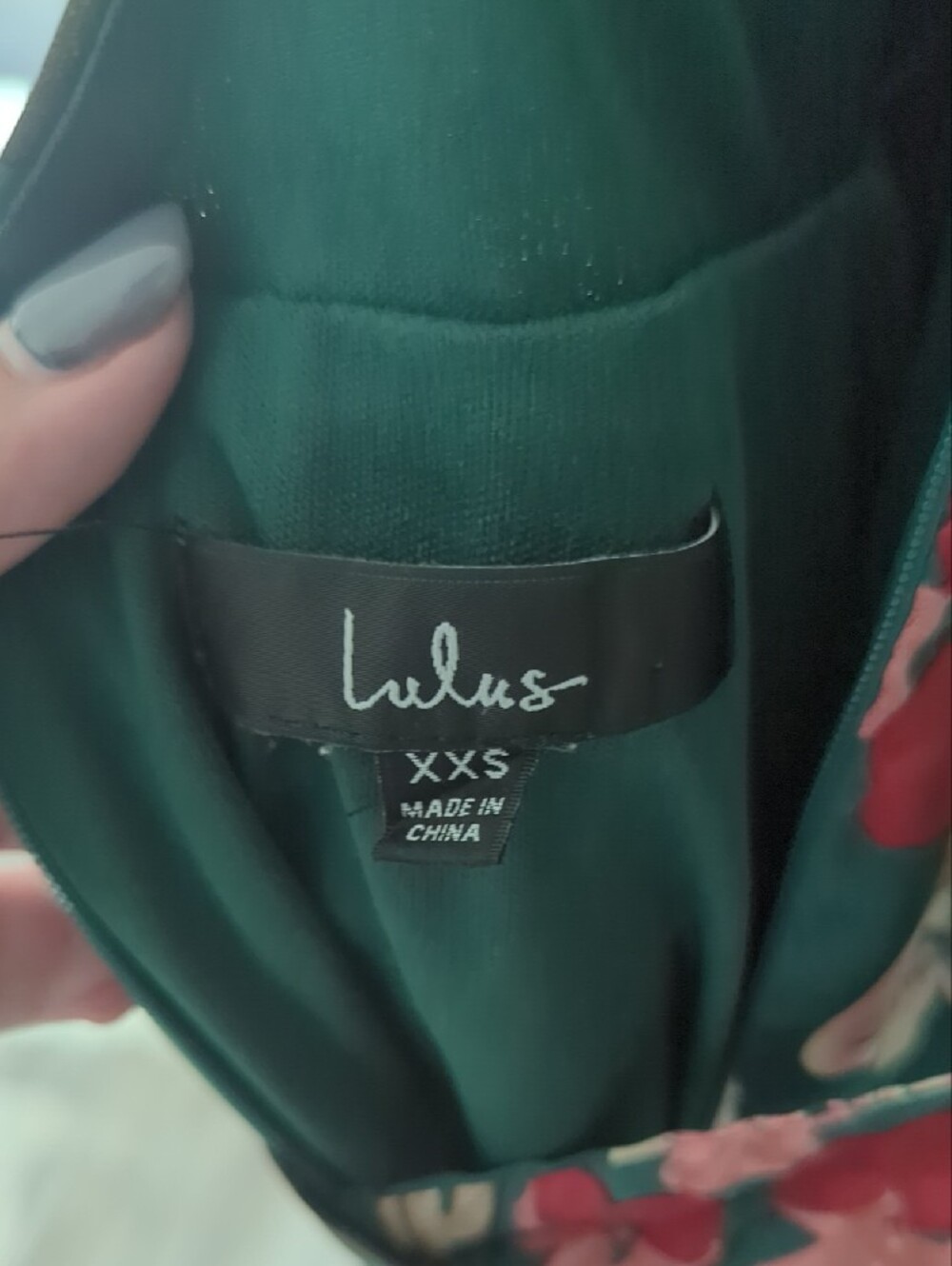 Lulu's Green Floral Wrap Maxi Dress - Picture 2 of 5